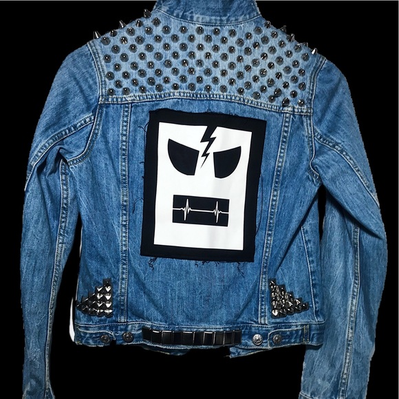 Studed denim jacket - Picture 1 of 2